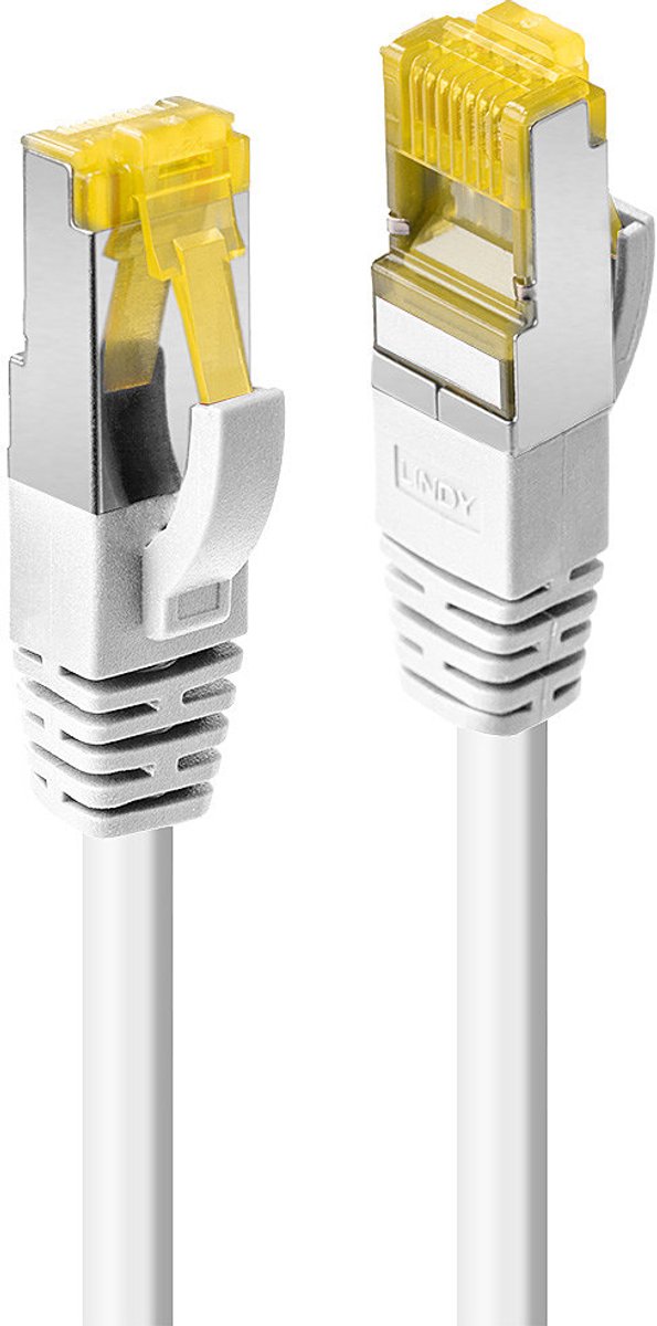LINDY 47328 RJ45 Netwerkkabel, patchkabel CAT 6a (losse kabel CAT 7) S/FTP 10.00 m Wit 1 stuk(s)