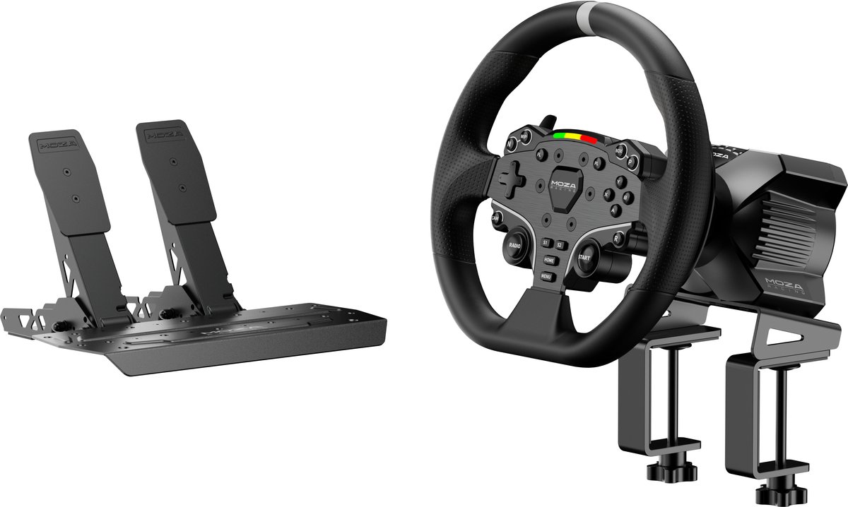 MOZA R3 + ES + SR-P Lite Lite bundel voor pc stuur