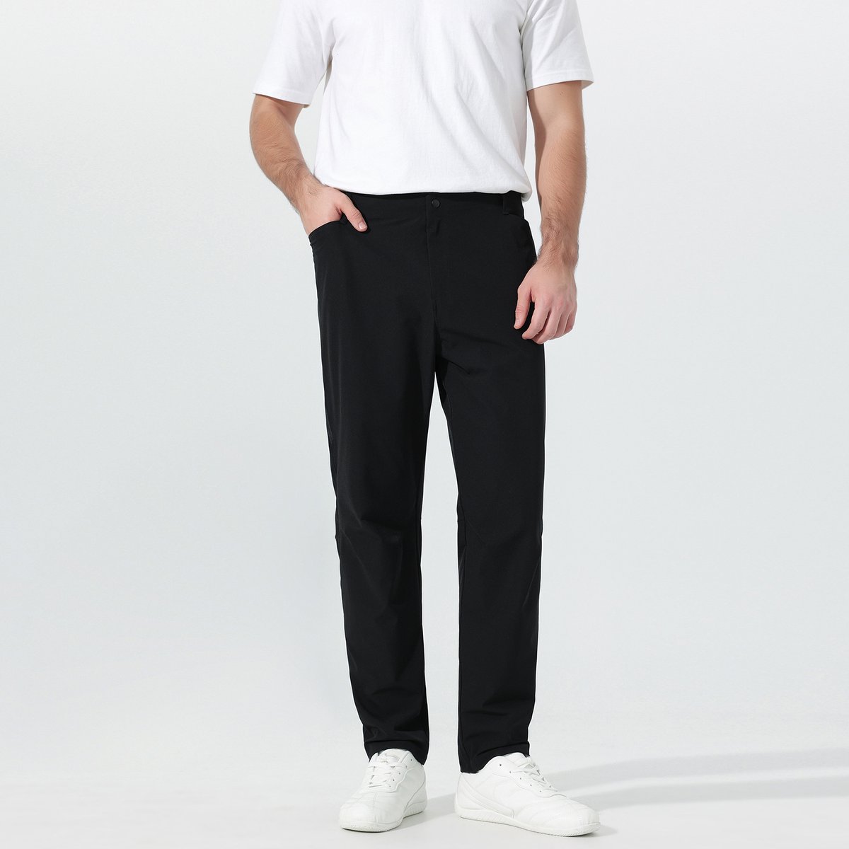 YOUTHUP Heren Duurzame casual broek - Ritszak op rechterbeen - L