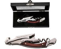Laguiole Style de Vie Kurkentrekker - In giftbox - Rood pakkahout