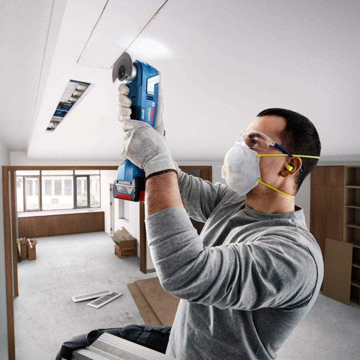 Bosch Professional GOP 18V-34 Accu multitool 18V Basic Body in L-Boxx - 06018G2000 thumbnail 5