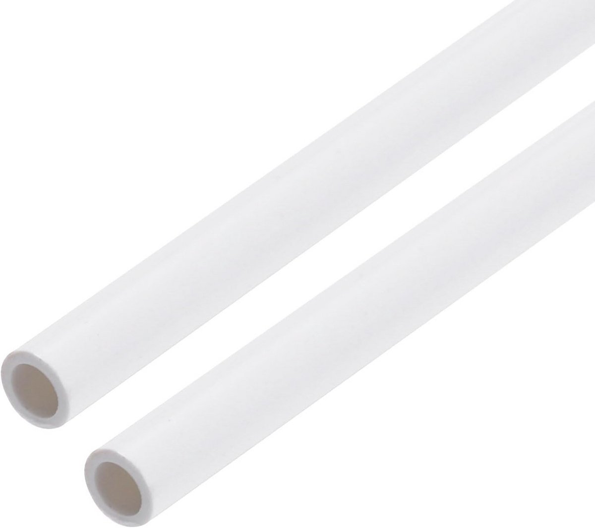 PVC buis 4 mm, 2 stuks, 0,23 m, kunststof voor tuin, aquarium en ventilatie
