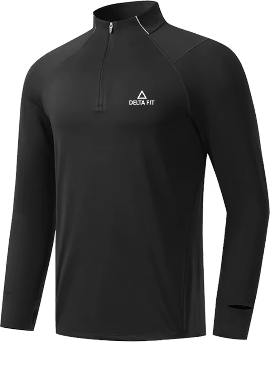 Delta Fit Hardlooptrui – Ultralicht & Ademend – Dry Mesh - Zwart - Maat XL
