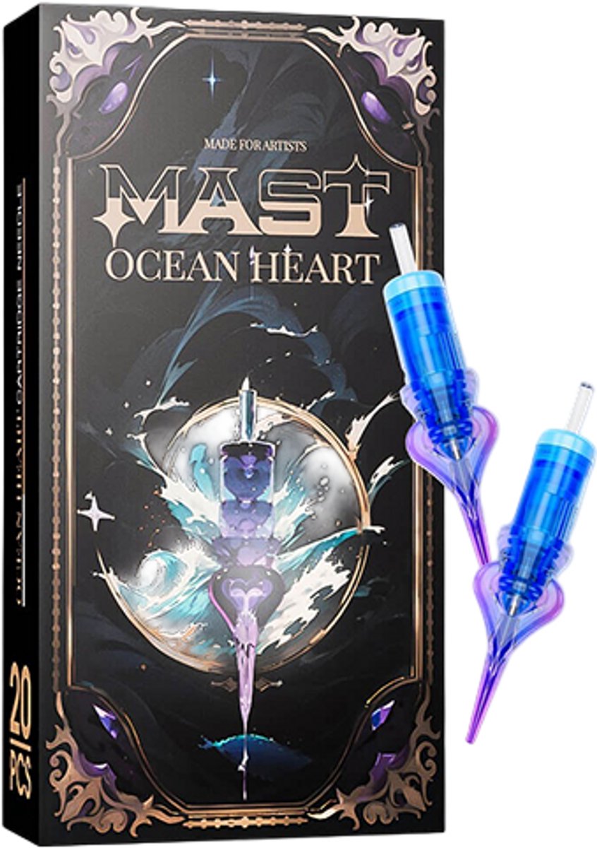 Mast Ocean Heart 0803RLT Needle Cartridges 0.25 mm – Box of 20 pcs