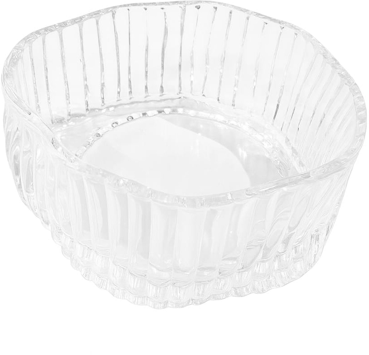 Bavary Collection Wavy Glazen Schaaltjes – 6-delige Set – Luxe Dessert- & Serveerschalen – Hoogwaardig Glaswerk