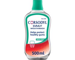 GUM Corsodyl Care Dagelijkse Mondspoeling Alcoholvrij Fresh Mint 500ML
