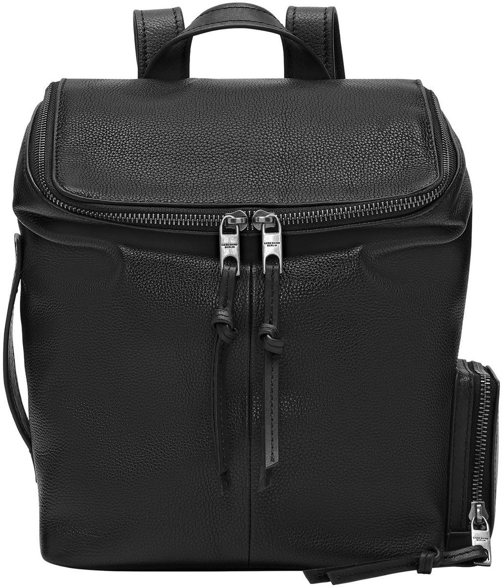 IMPERATORIS® Rugzak Dames en Meisje Leer - Klein Rugtas - Dames Rugzak - Leren Tas - Laptopvak - Schoudertas - Werk Rugzak - zwart