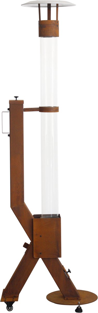 **WEEK AANBIEDING** Green Flame Rocket Heater Corten Staal **ONDERSCHEIDEND IN KWALITEIT** - Outdoor Pellet Patio - Terrasheater – foto 2