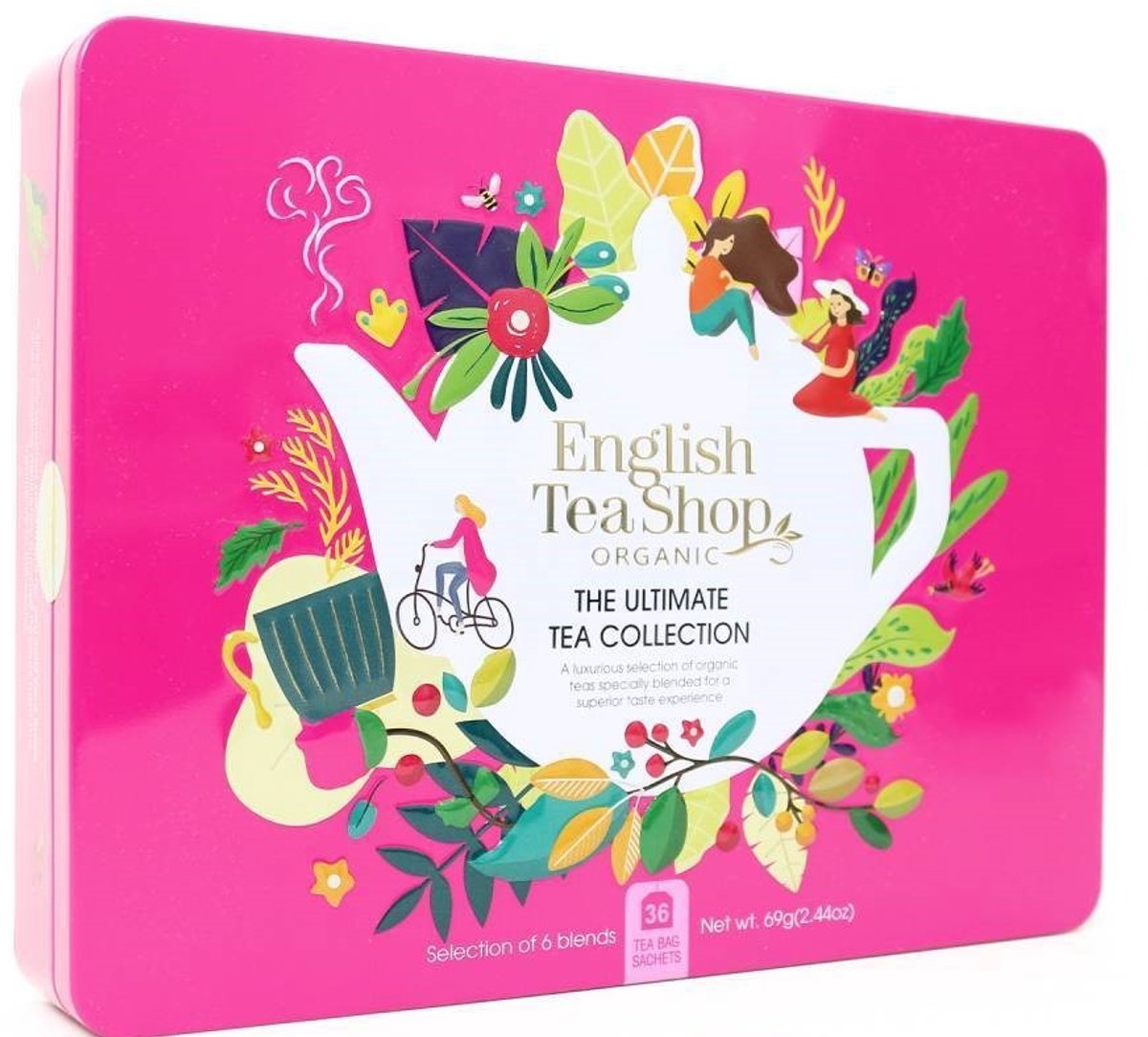 English Tea Shop - Geschenkverpakking assortiment thee BIO - Cadeaublik Super Goodness BIO (36 theezakjes)