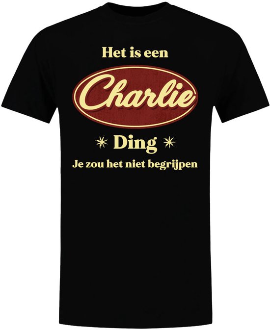Het is een Charlie ding - heren T-shirt - verjaardag - shirt - jarig - gepersonaliseerd - vaderdag