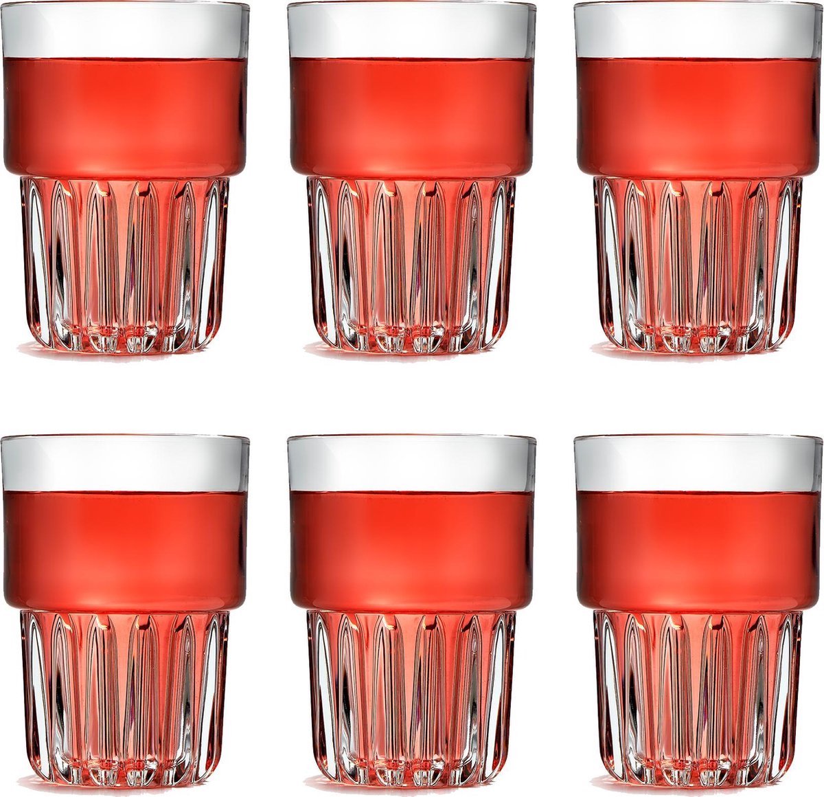 G-Horse | Drinkglas everest beverage - 380 ml - 6 stuks - stapelbaar - vaatwasserbestendig - hoge kwaliteit - zeer handig