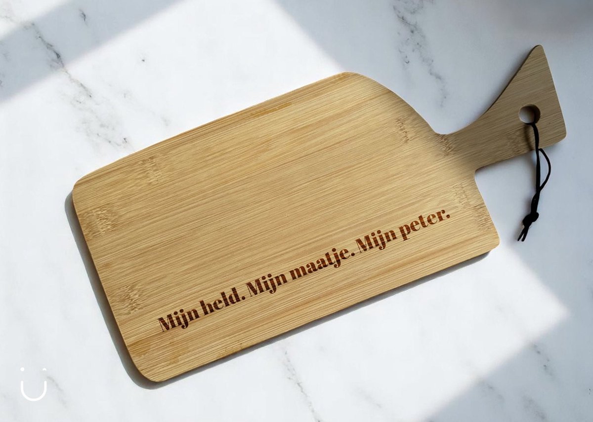 Serveerplank hout - peter cadeau - peter vragen - wil je mijn peter zijn