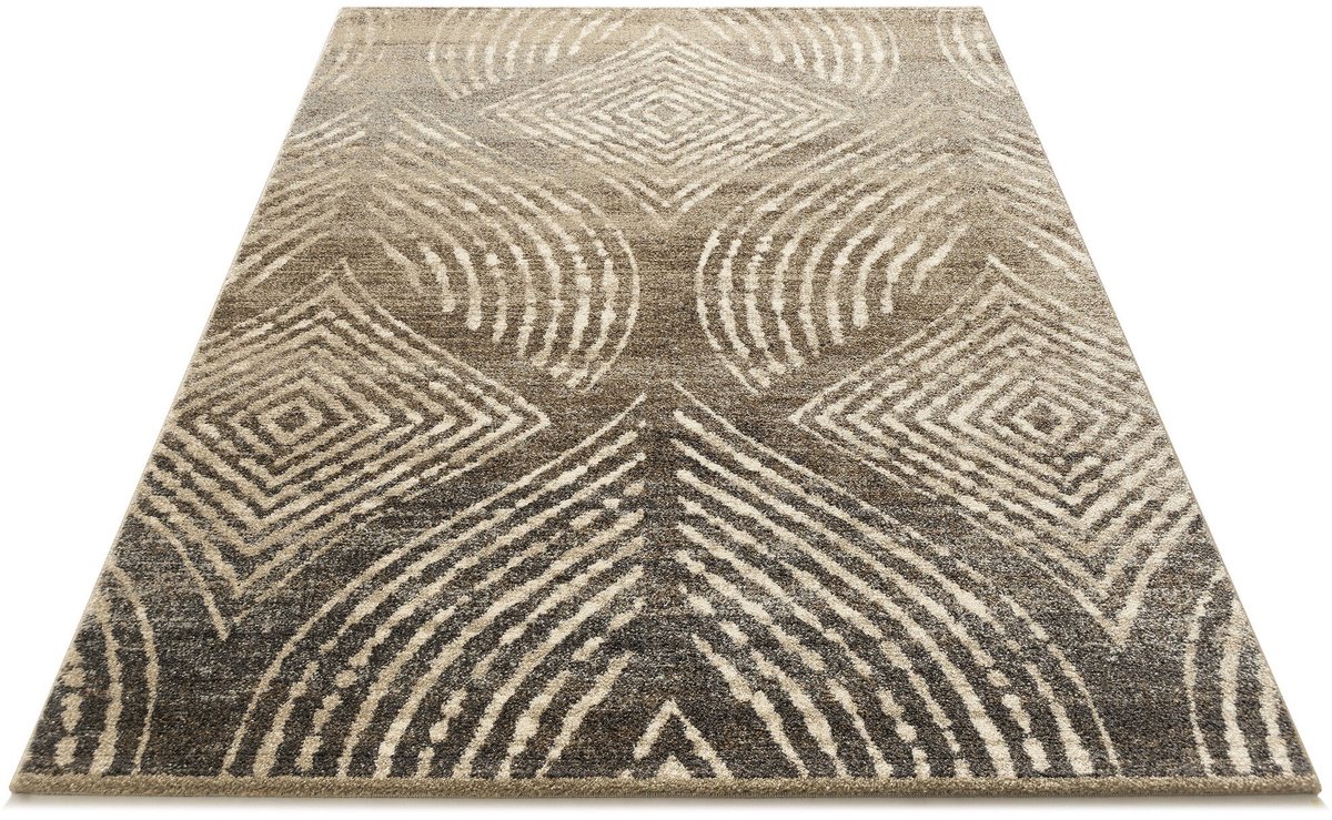 Dutch Lifestyle - Vloerkleed - Matrix 3 beige/grijs/bruin - Polypropyleen - Beige/grijs/bruin
