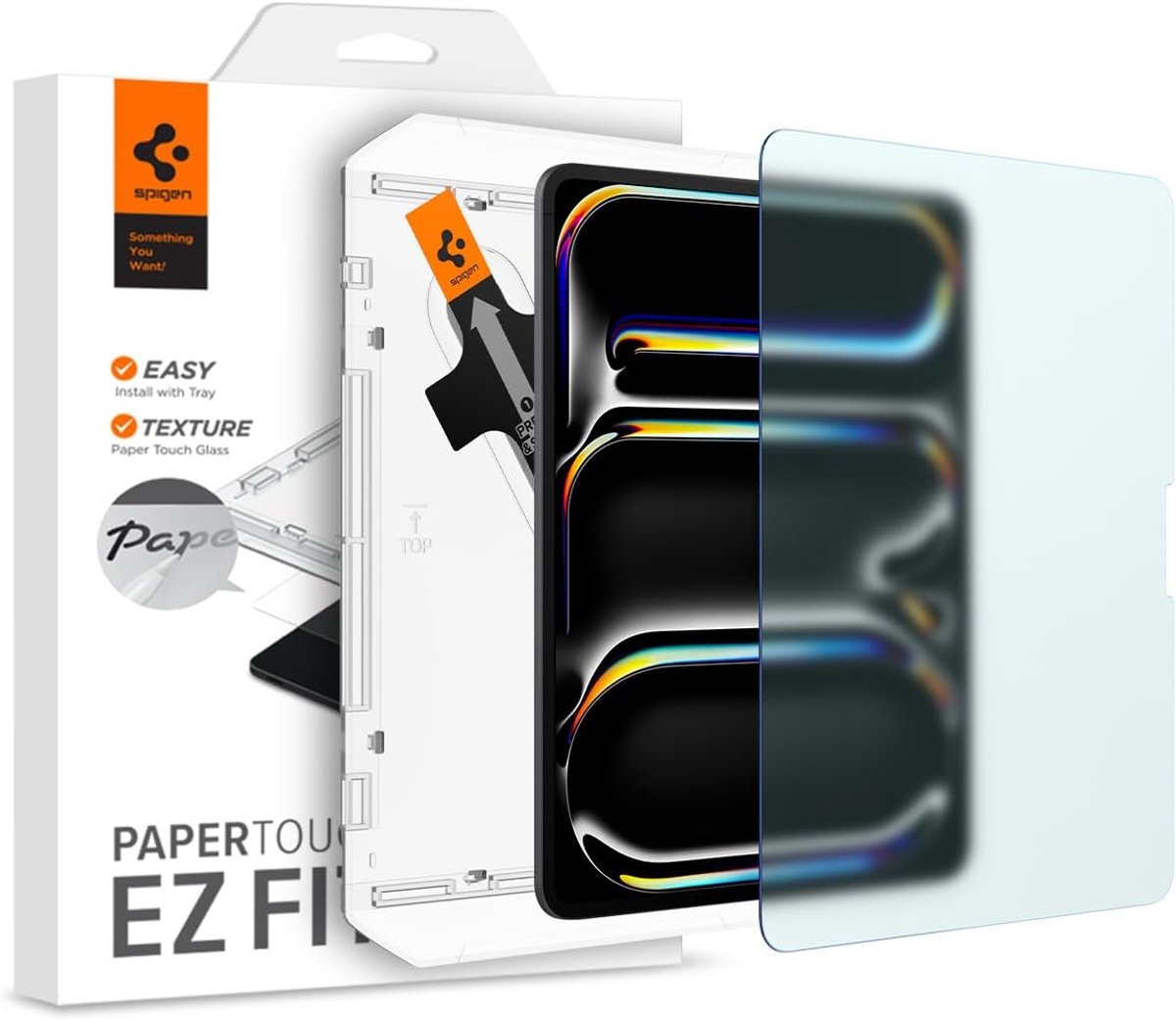 Spigen Paper Touch Apple iPad Pro 13 (2024) Screen Protector met Montageframe