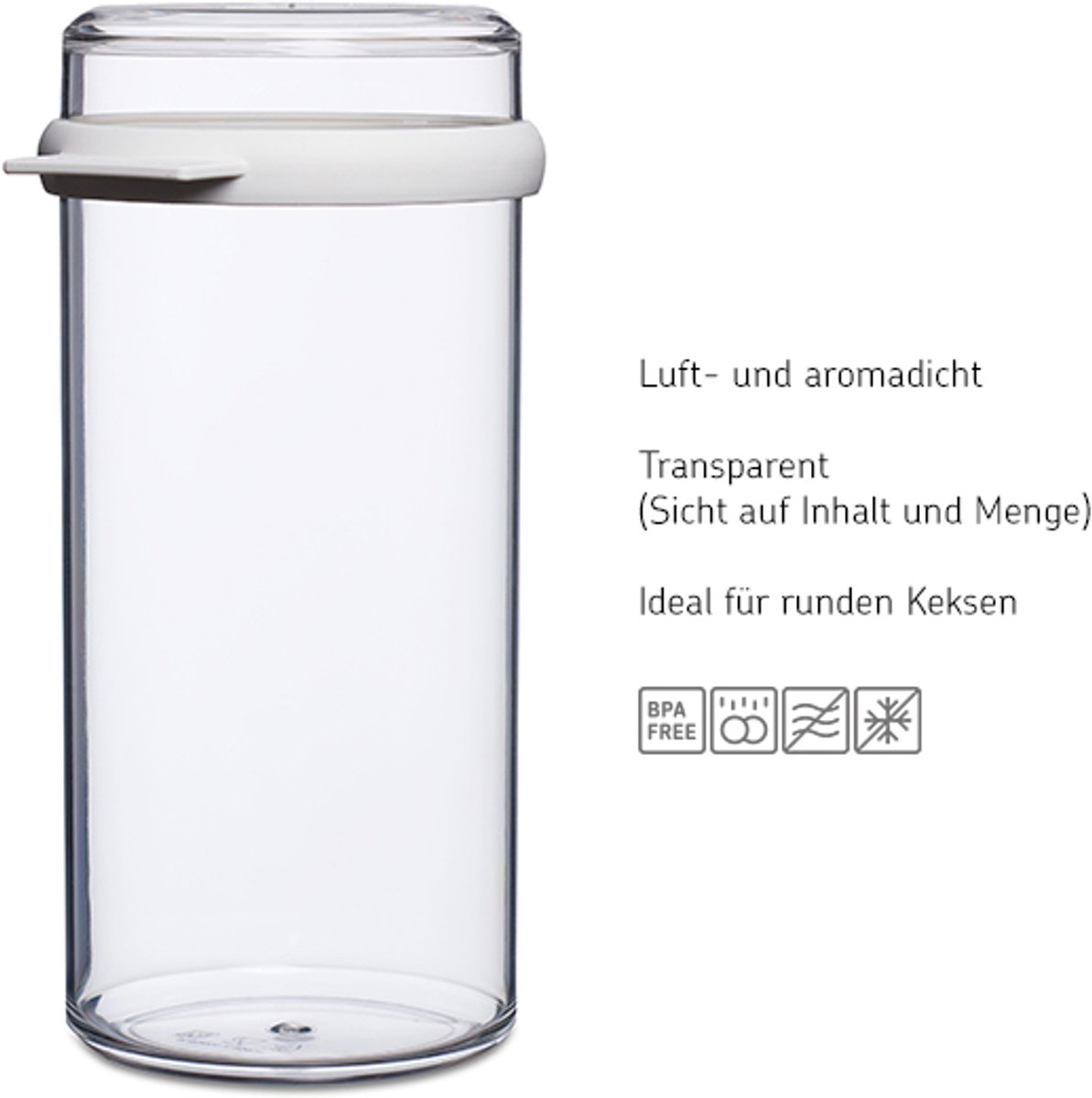 Mepal - Stora voorraadpot - 1900 ml - Beschuitbus - Wit — cadeau in Cadeau-ideeën - foto 3
