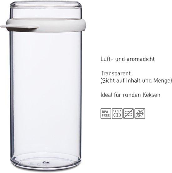 Mepal - Stora voorraadpot - 1900 ml - Beschuitbus - Wit