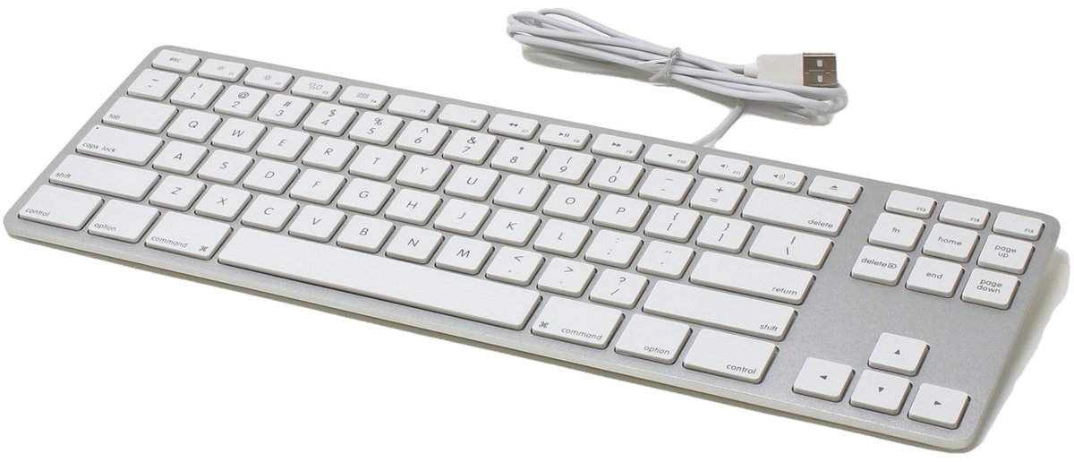 Bedraad Tenkeyless Toetsenbord (Zilver)