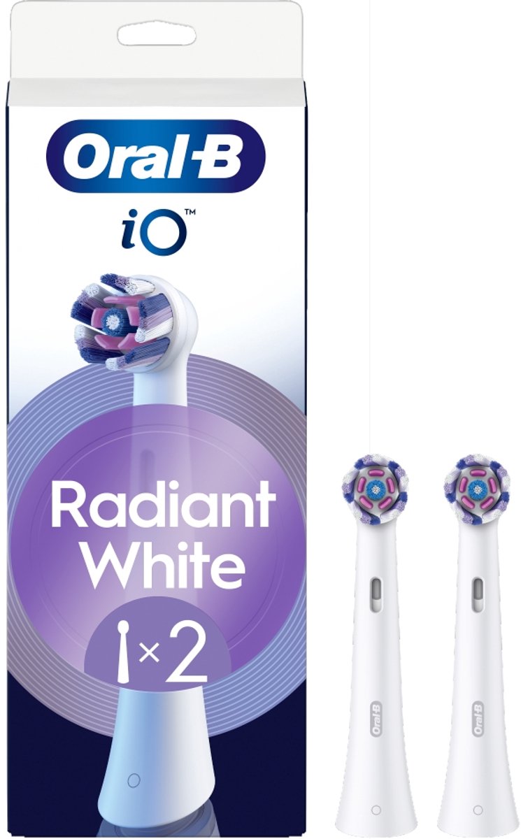 Oral-B iO Radiant White Opzetborstels Wit - 2 Stuks