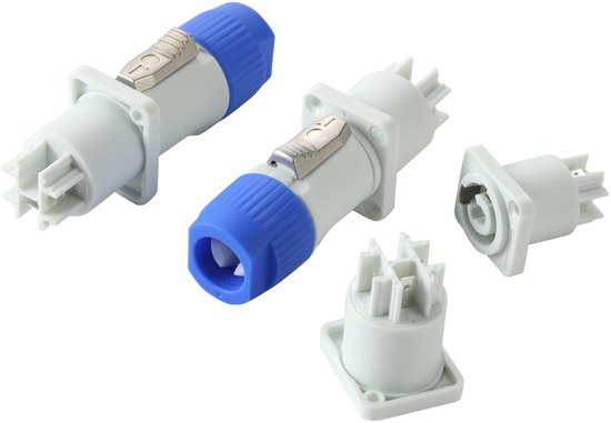10 Sets 3 Pin Powercon Man Vrouw Plug Luchtvaart Connector Abs 10 Sets 3 Pin Power Connector Professioneel Podium Licht Power Kabel Plug Voor Led Groot Scherm Luidspreker 250V 20A