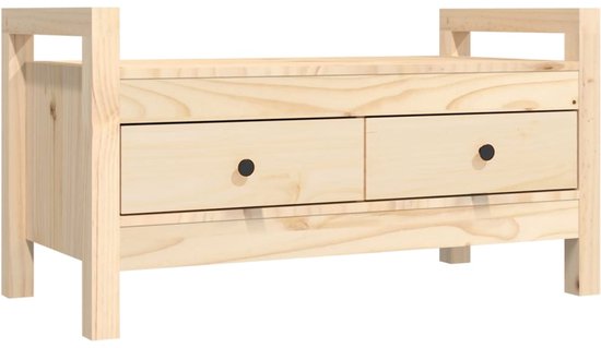 Banc d'entrée vidaXL 80 x 40 x 43 cm en pin massif