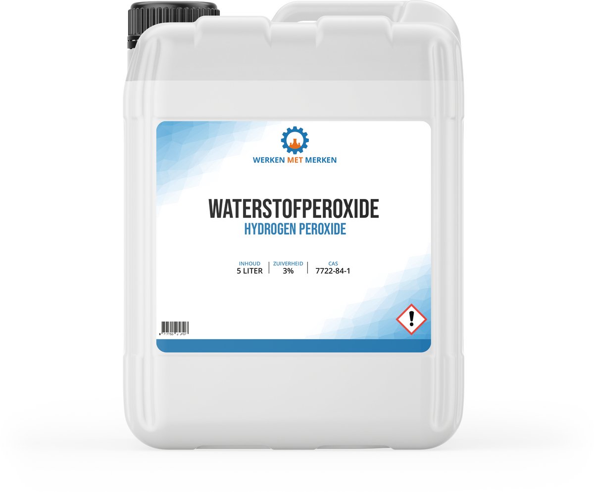 Waterstofperoxide 3% – 5 Liter - Hydrogen Peroxide - Zuurstofwater