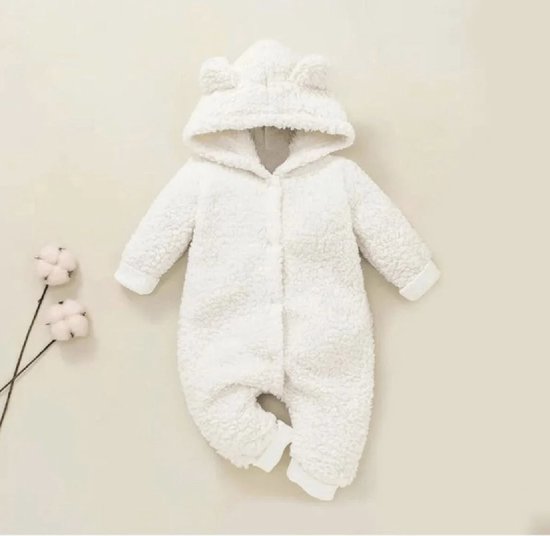 Dutchdreumes Teddypak Berenpak Babyjas baby wit 62/68