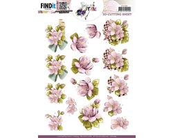 3D Cutting Sheet - Precious Marieke - Lilac Flowers knipvel 1 stuks