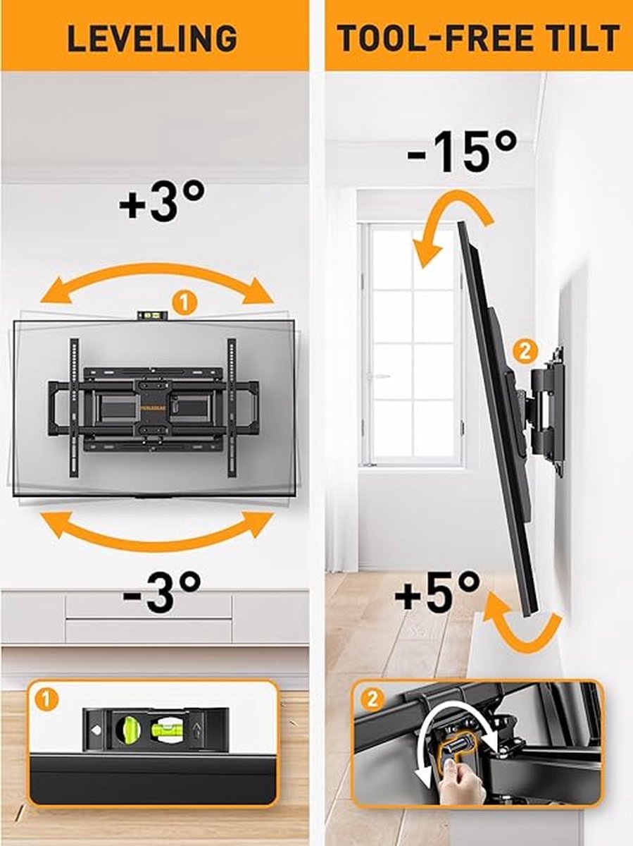 Thuys – Platte En Gebogen TV's – TV Wall Mount – 37 – 84 Inch