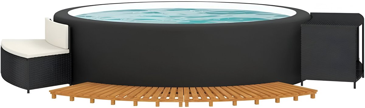 Ervaar ultiem comfort rond jouw spa of zwembad – met het Luxe Spa & Zwembad Opberg- en Zitmeubel van Industrial Home