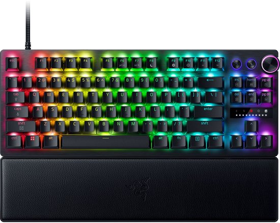 Razer Huntsman V3 Pro Tenkeyless - Gaming Toetsenbord - Polssteun - RGB - Optische Switches - Qwerty