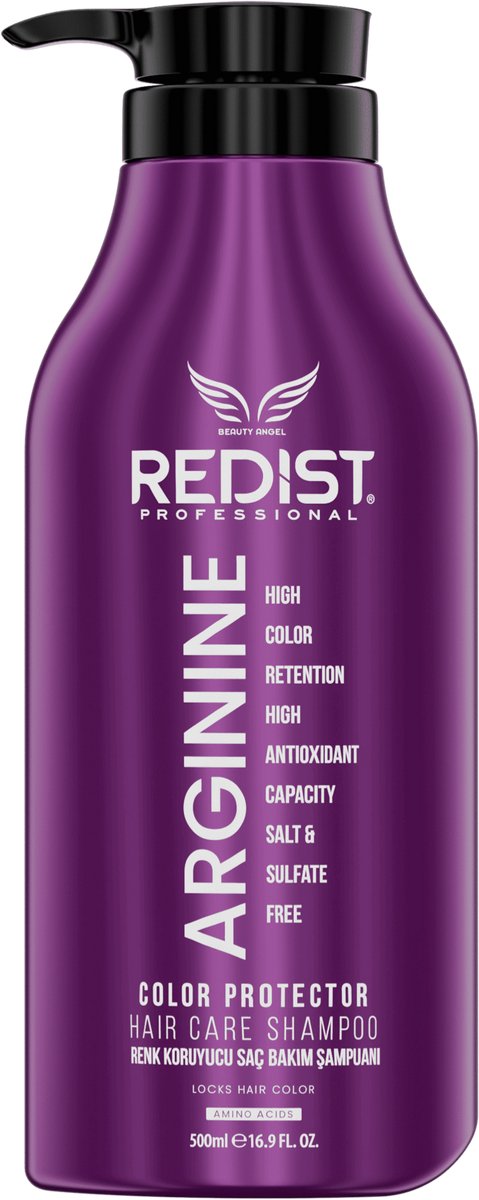 Redist Arginine Color Protector shampoo – Kleurbescherming & Herstel – Professionele Haarverzorging – 500 ml| Kleurbeschermende formule | Rijk aan aminozuren en antioxidanten | Zout- en sulfaatvrij | Versterkt, voedt en herstelt de gekleurd haar