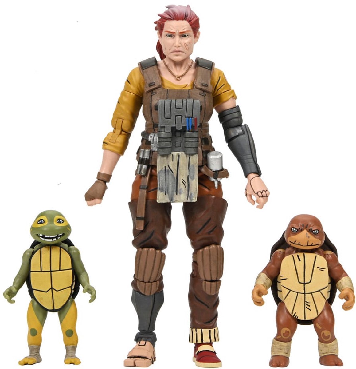 NECA Teenage Mutant Ninja Turtles (The Last Ronin The Lost Years) Action Figure Grammy April met Baby Yi & Moja 18 cm Action Figuur