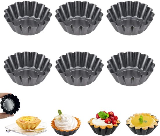 TULEBOLIAN 30 stuks eiertaartvormen, puddingmallen voor bakken, roestvrij, zilver, koekjesvormbasis, non-stick cupcakevormen, taartvormen, navulbaar, voor eiertaart, pudding, koekje (7,2 cm TULEBOLIAN 30 stuks eiertaartvormen, puddingmallen voor bakken, roestvrij, zilver, koekjesvormbasis, non-stick cupcakevormen, taartvormen, navulbaar, voor eiertaart, pudding, koekje (7,2 cm