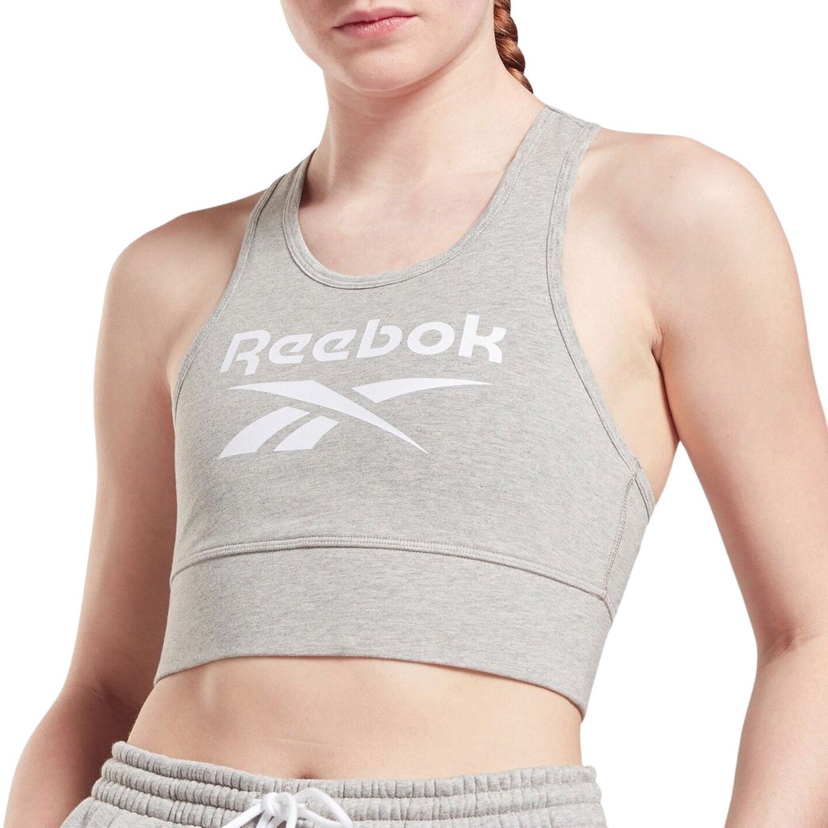 Reebok Identity Bralette Dames Grijs
