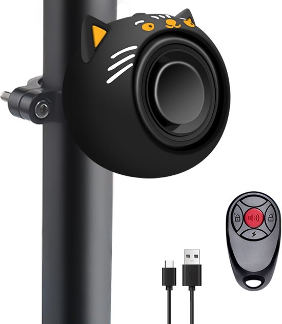 TKMARS Max 110dB fietsalarm - fietsalarmen voor e-bikes - oplaadbaar motoralarm met afstandsbediening - 7 niveaus gevoeligheid fietsalarm - antidiefstal fietsalarm en e-bike alarm voor auto, motor, scooter, e-bike