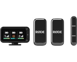 RØDE Wireless Micro Camera Kit – Ultra‑Compact Draadloze Microfoonset met 2 Zenders, Camera‑Receiver & Accessoires
