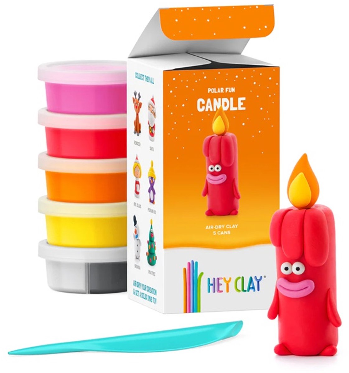 Hey Clay Kerstbal Candle