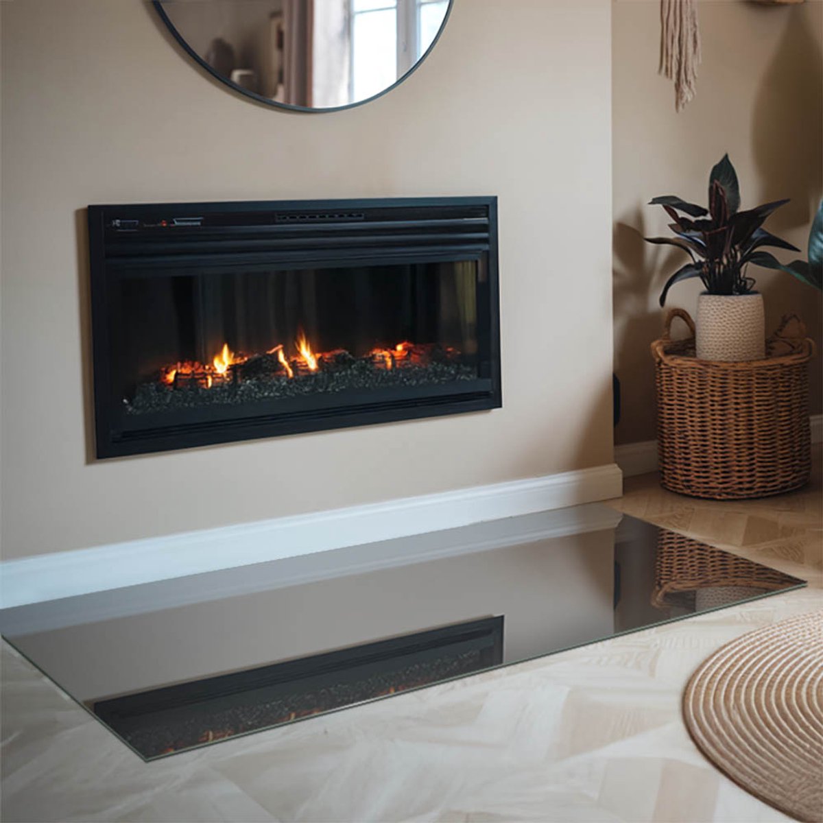 Coloray Vloerplaat Houtkachel - Vloerplaat voor Houtkachel - 140 cm x 70 cm - Vloerplaat Open Haard - Grijs Vloerplaat Kachel - Onderplaat - Plaat voor Onder Kachel - Kachel Vloerplaat - Onderplaat Voor Houtkachel