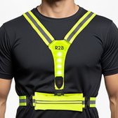 R2B Hardloopvest met Verlichting en Opbergvak - USB-C Oplaadbaar - Wandel & Hardloop Verlichting aan Voor- en Achterkant - Reflecterend Running Vest / Running belt - Loopvest Dames & Heren - Hardloophesje - Neongeel