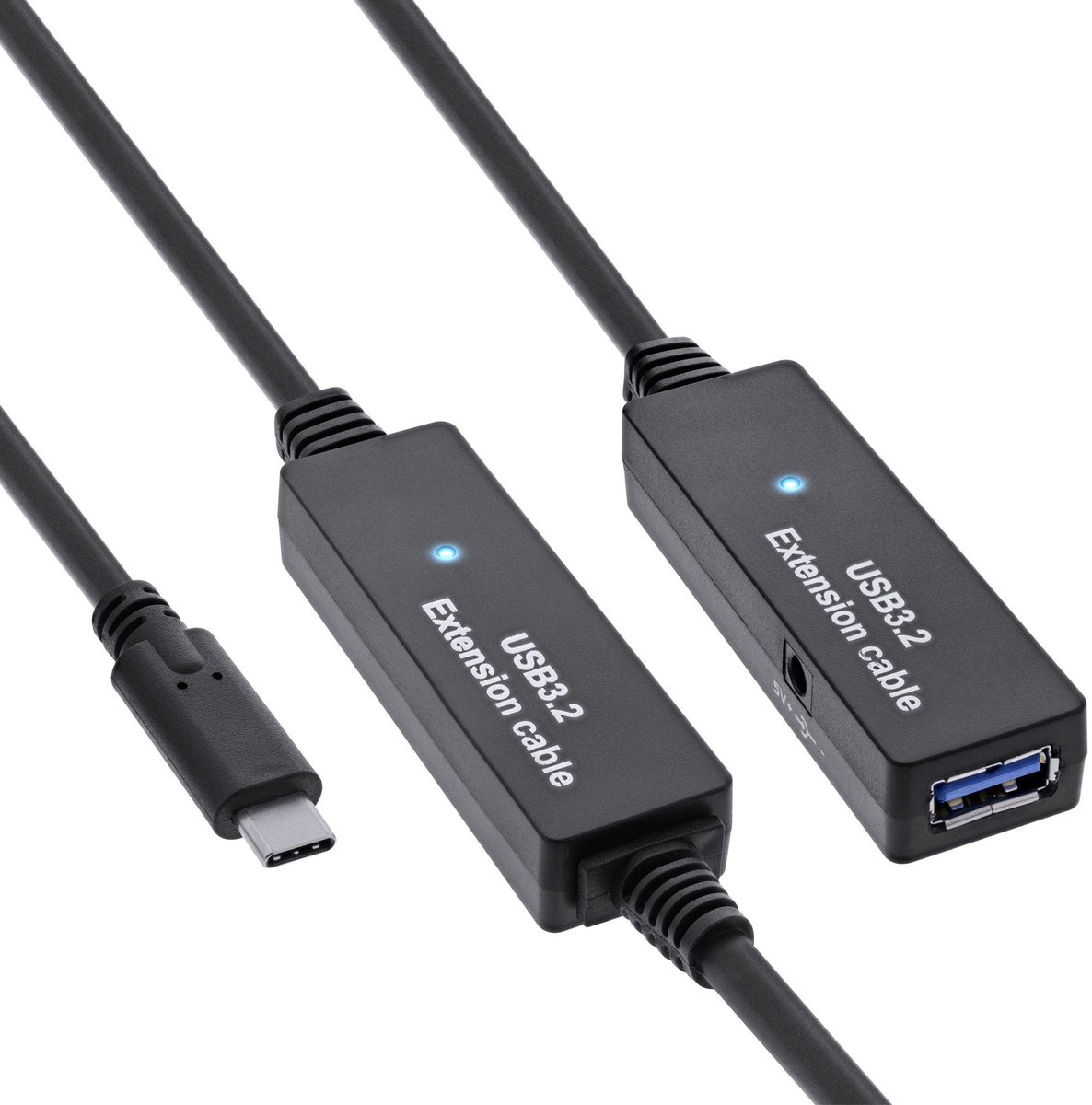 InLine USB-C - USB-A actieve verlengkabel | USB3.0 5 Gbps | 15 meter