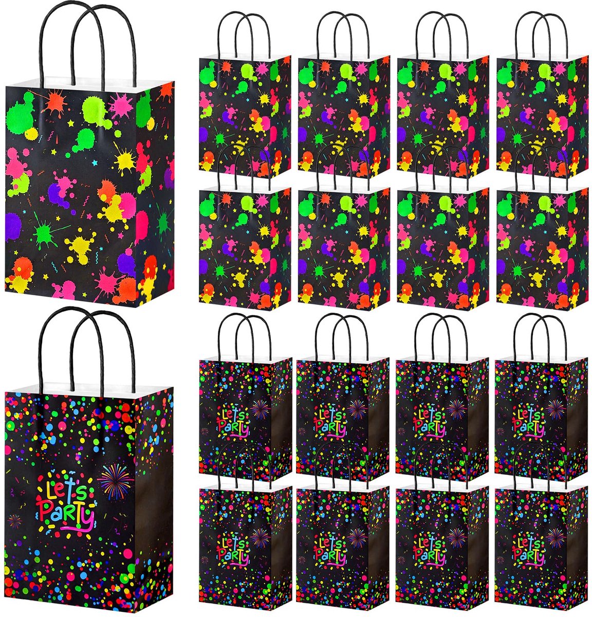 IMPERATORIS® Uitdeelzakjes met Strip/Stickers - Koekzakjes/Snoepzak/Geschenkzakjes - 16 stuks