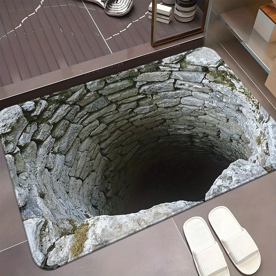 3D optische illusie deurmat plat antislip tapijt welkomstdeurmat binnen buiten optische illusie stijl tapijt deurmat voet pad voor voordeur slaapkamer woonkamer decoratie