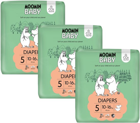 Muumi Baby luiers - 10-16 kg - 120 stuks