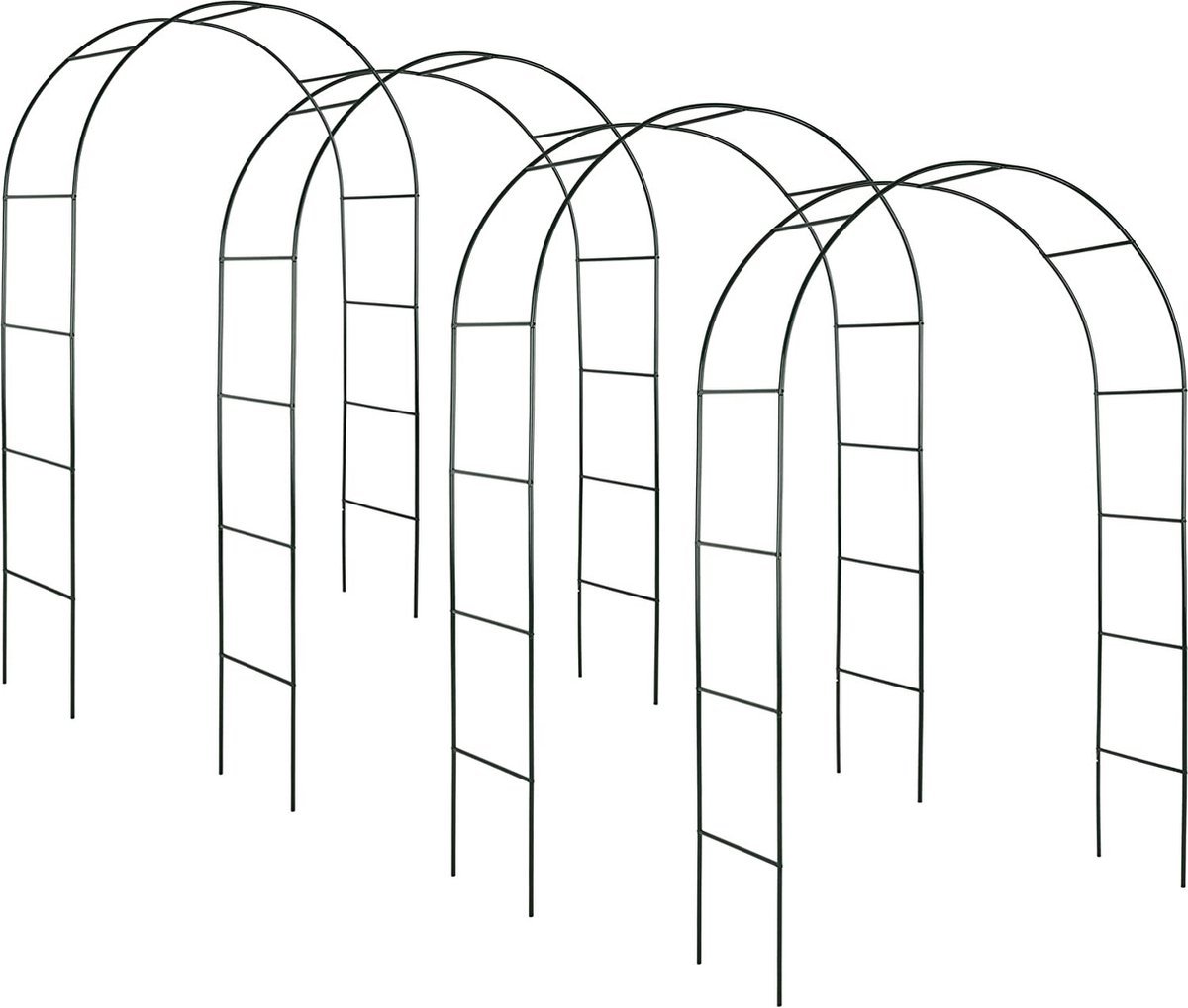 Thuys – Klimplantenrek – Voor Tomaten – Komkommers En klimplanten – 4 Rozenboog Met Hekje