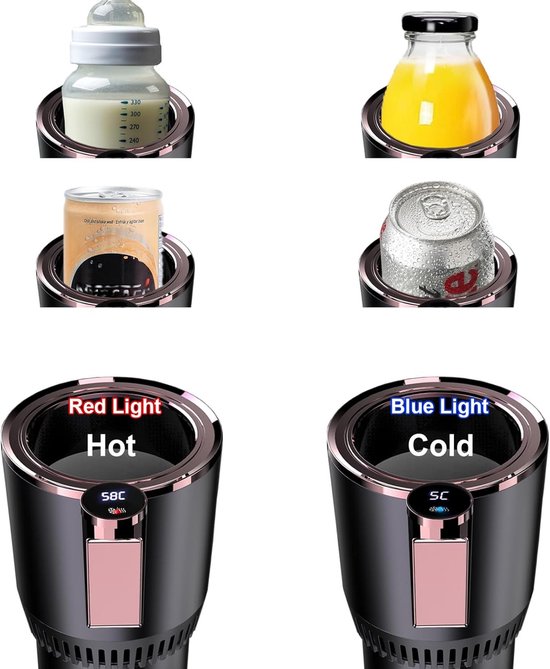 2-in-1 temperatuurregelmok voor autokoeler Smart Cup, verkoelend en verwarmend, bekerhouders voor in de auto -3℃~65℃, temperatuurregeling, draagbare drankkoeler voor in de auto voor forenzen/roadtrippers, vakantie, seizoensgeschenk van Merkloos — afbeelding 5