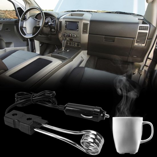 24V draagbare auto-onderdompelverwarmer, autobeker, mok, waterkoker, thee- en koffieverwarmer, soep, drankjes, elektrische verwarming van QLOUNI — afbeelding 3