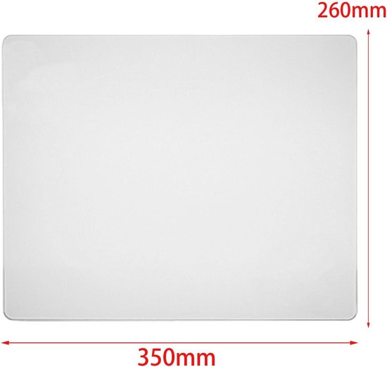 Gaming Muismat van Glas, Glad en Nauwkeurig, 350 x 260 mm — afbeelding 2