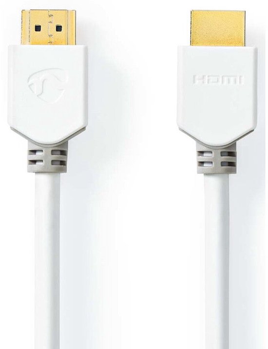 HDMI Connecteur, HDMI Connecteur, 4K@60Hz, ARC, 18 Gbps, 5.00 m, Rond, PVC, Blanc, Boîte