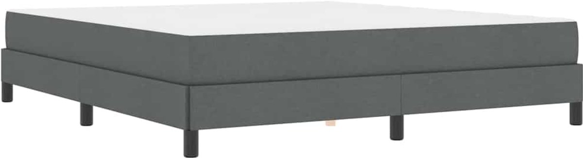 Tweepersoonsbed | Dubbelbed | Volwassenenbed | Boxspring bed met matras Donkergrijs 180 x 200 cm Stof