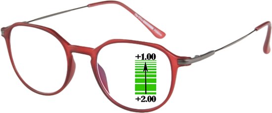 Lunettes de lecture Ofar Office Multifocal CF0004C- Rouge -+2,00